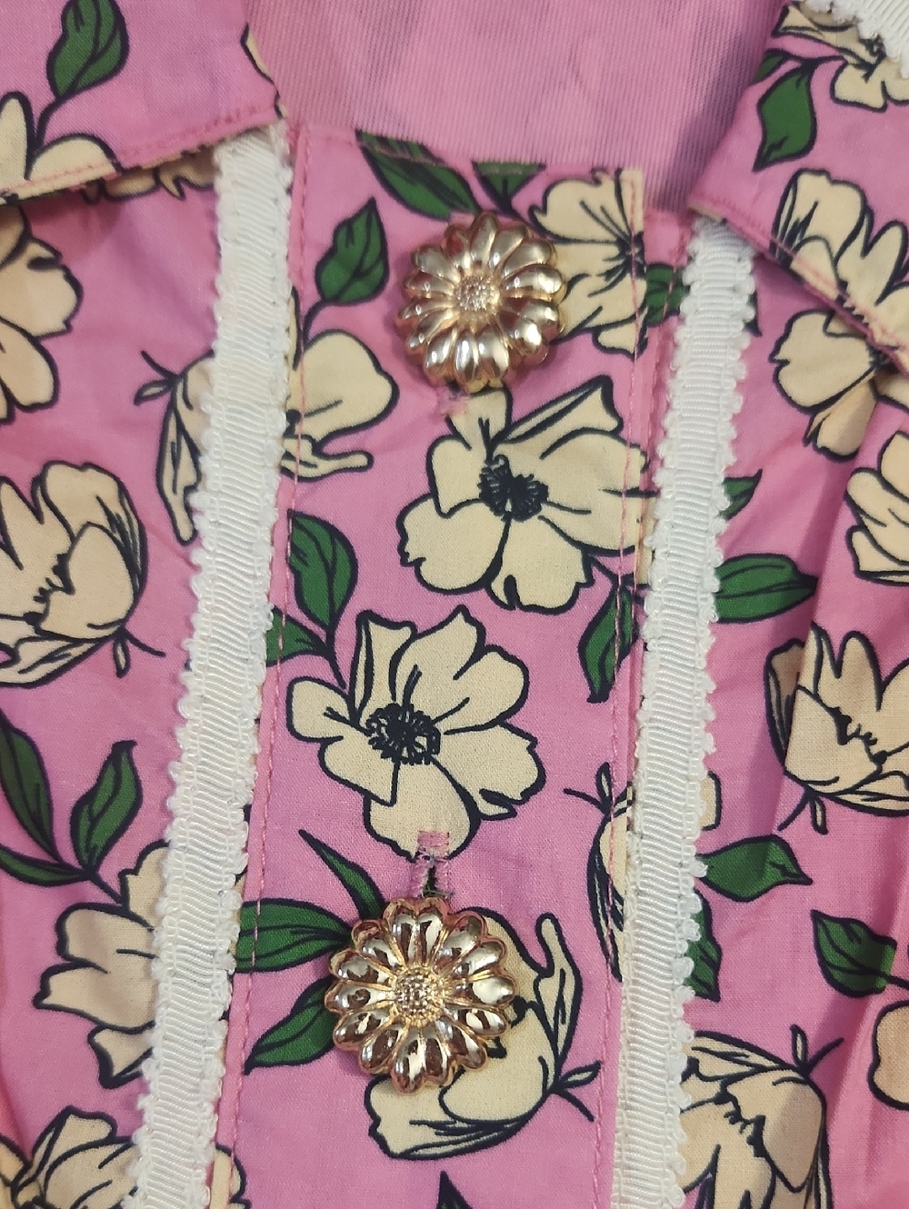 Entro Cottagecore Retro Prairie Coquette Coastal Floral Ruffle Hem Dress Size Sm - Picture 11 of 11